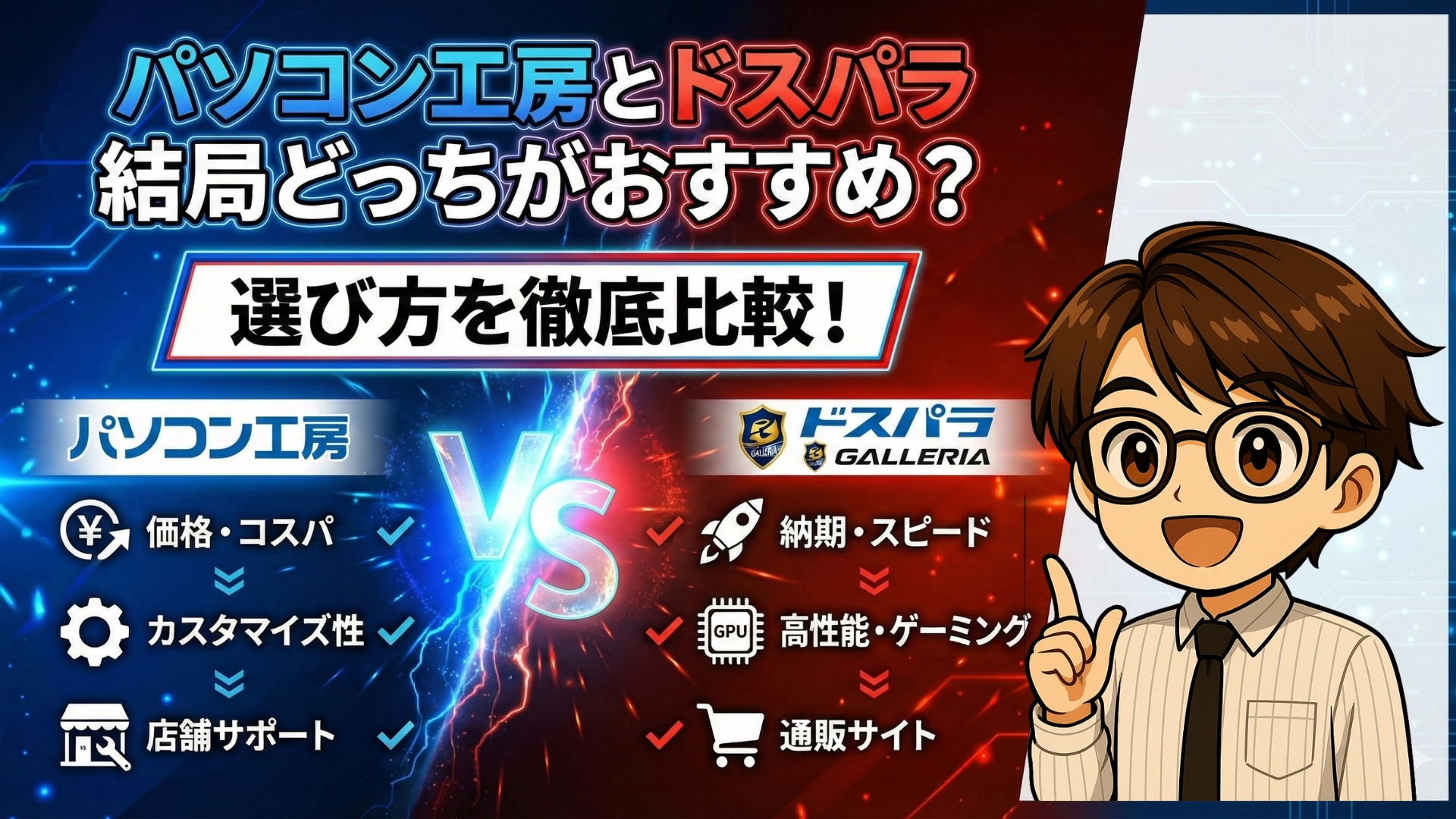 パソコン工房とドスパラ結局どっち