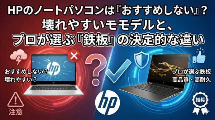 HPのノートパソコン「おすすめしない」