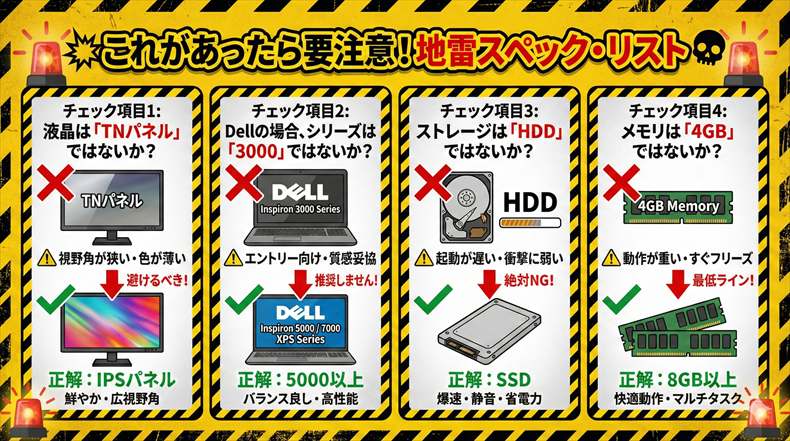 DellとHP買ってはいけない「地雷モデル」