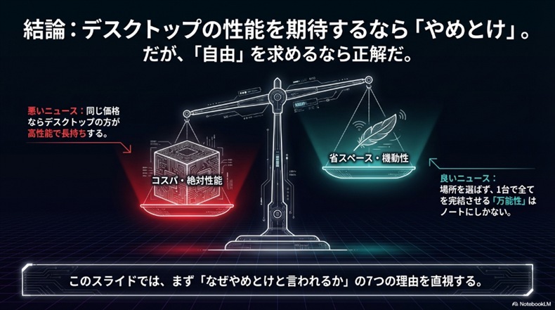 ゲーミングノートやめとけ」と言われる7つの理由