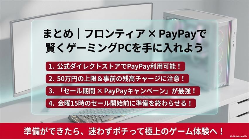 フロンティアでPayPay利用でゲーミングPCを書く