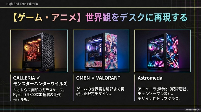 ゲーム・アニメコラボPC