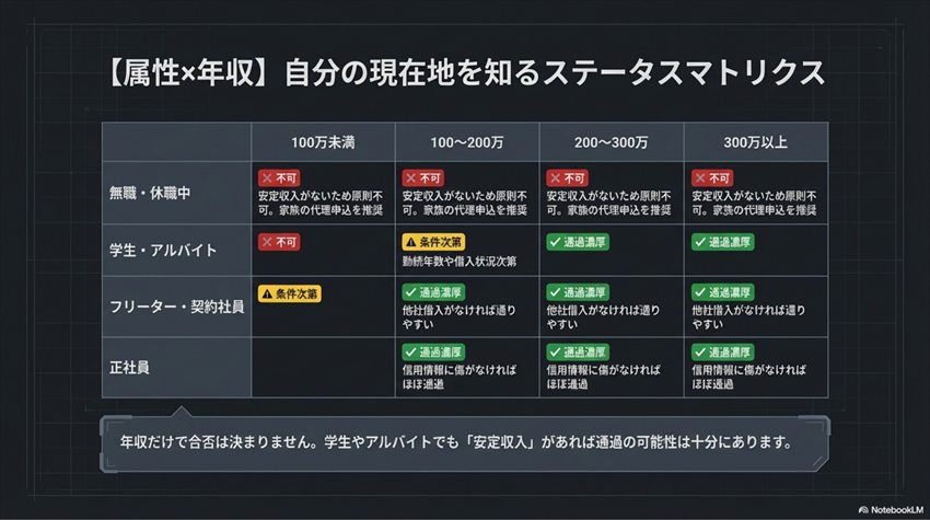 ドスパラ三井住友の審査に落ちる人の特徴