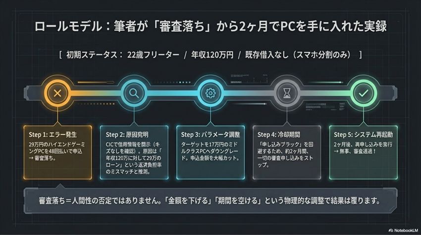 ドスパラ三井住友の審査落ちケース