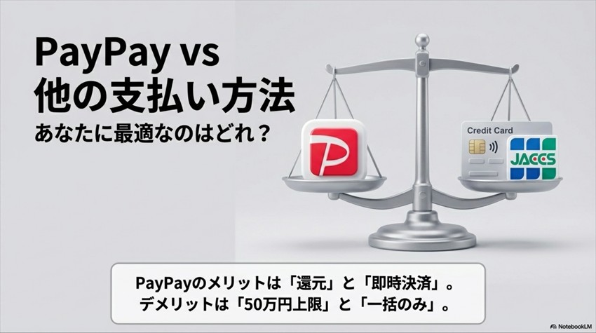 PayPayと他の支払い方比較