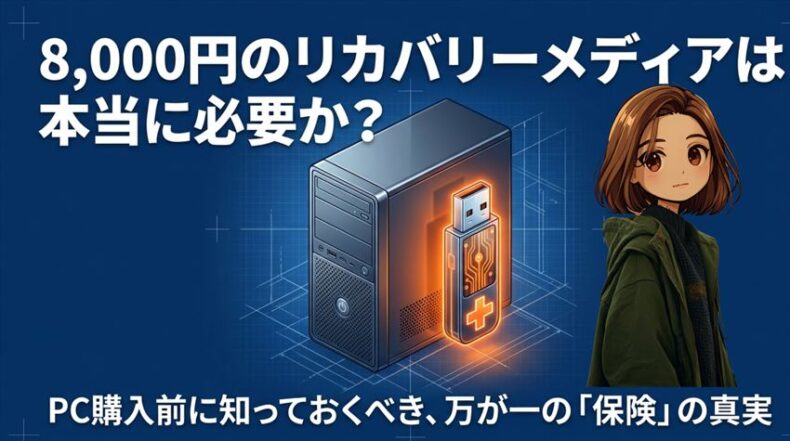 ドスパラのリカバリーメディアは必要か