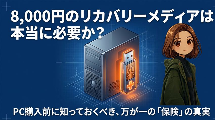 ドスパラのリカバリーメディアは必要か