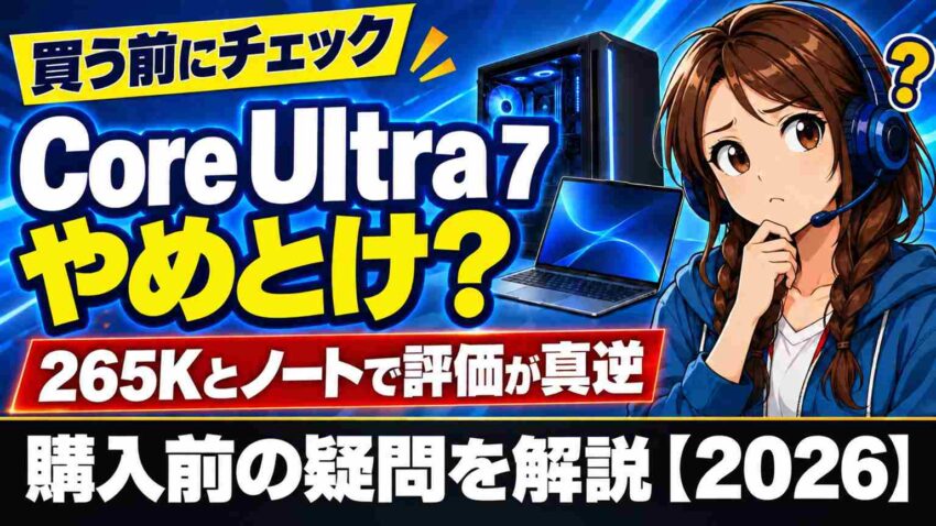 Core Ultra 7はやめとけ