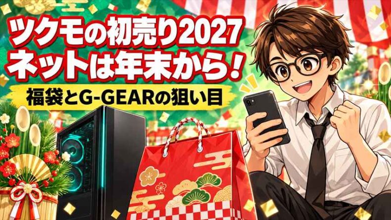 ツクモの初売り2027はいつ？ネットは年末から｜福袋とG-GEARの狙い目