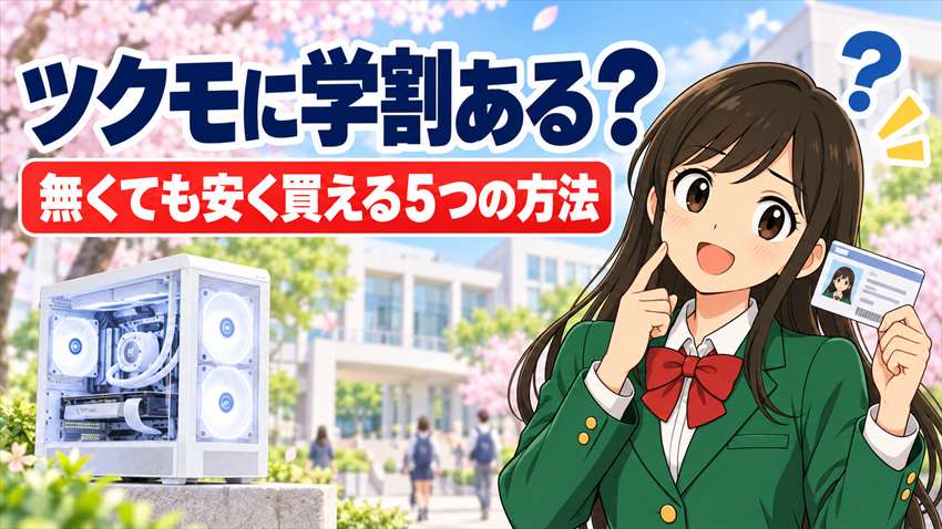 ツクモに学割はあるのか？